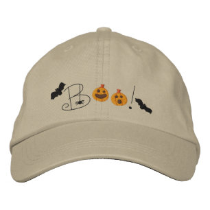 Halloween Boo Embroidered Hat
