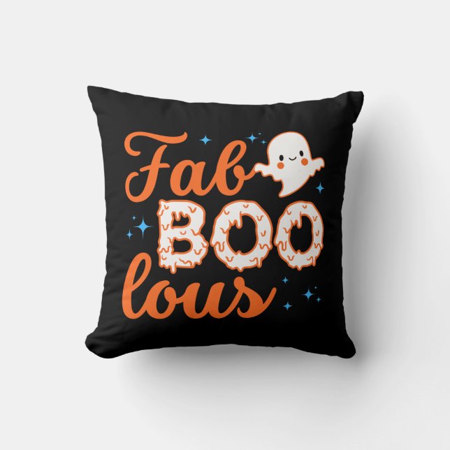 Halloween Boo Funny Cushion (Front)
