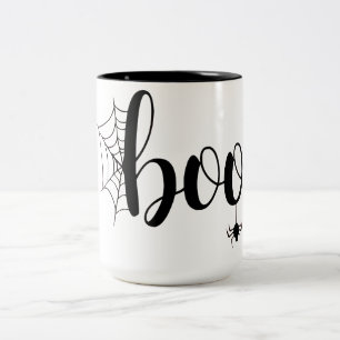 Halloween Boo Funny Halloween Two-Tone Coffee Mug