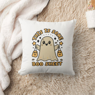 Halloween Boo Ghost Costume This is Some Boo Sheet Cushion