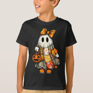 Halloween Boo Ghost Patchwork Quilter Quilting Sew T-Shirt