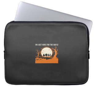 Halloween Boo Ghost Silhouette Laptop Sleeve