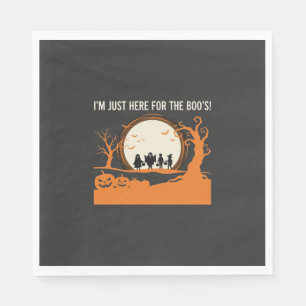 Halloween Boo Ghost Silhouette Napkin
