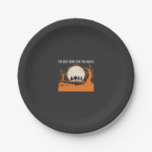 Halloween Boo Ghost Silhouette Paper Plate