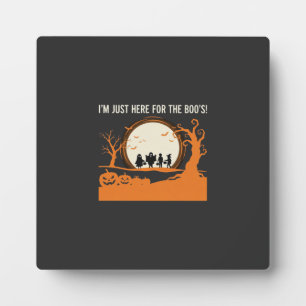 Halloween Boo Ghost Silhouette Plaque
