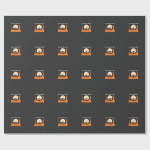 Halloween Boo Ghost Silhouette Wrapping Paper