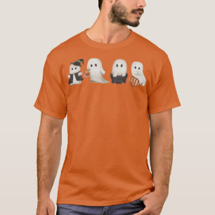 Halloween Boo Ghost Witch Hat Pumpkin Women Kids F T-Shirt