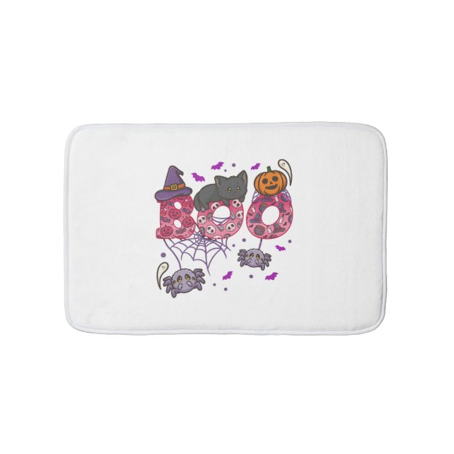 Halloween Boo Halloween Costume Bath Mat (Front)