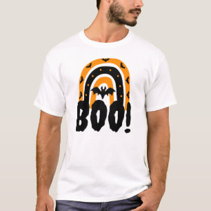 Halloween Boo Halloween Rainbow T-Shirt
