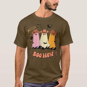 Halloween Boo Haw Ghost Funny Cowboy Cowgirl Weste T-Shirt