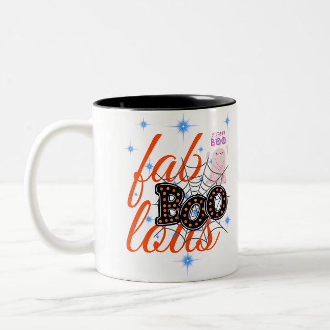 Halloween Boo Hocus Pocus Sanderson Sisters Fall Two-Tone Coffee Mug (Left)
