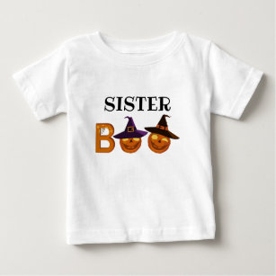 Halloween Boo Illustration  Family   Baby T-Shirt