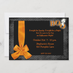 Halloween Boo Invitation