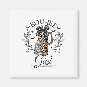 Halloween Boo Jee Gigi Hand Skeleton Funny Spooky Magnet
