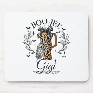 Halloween Boo Jee Gigi Hand Skeleton Funny Spooky  Mouse Mat