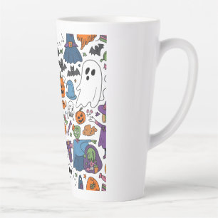 Halloween boo latte mug