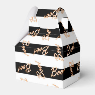Halloween BOO Orange Black White Party Favour Boxe Favour Box