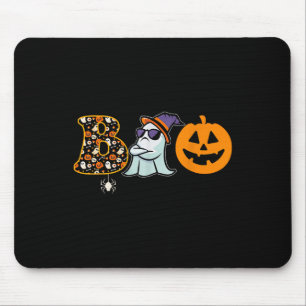 Halloween Boo Outfit For Women Funny Ghost Pumpkin Mouse Mat