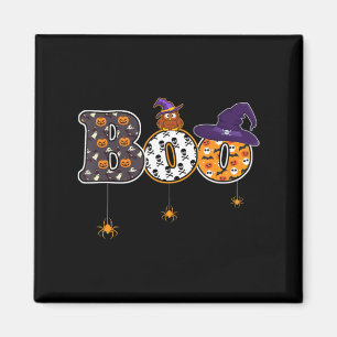 Halloween Boo Owl With Witch Hat Spider Halloween  Magnet