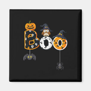 Halloween Boo Owl With Witch Hat Spiders Boys Girl Magnet