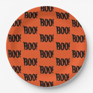 Halloween BOO! Party Paper Plate