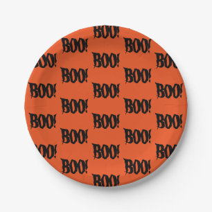 Halloween BOO! Party Paper Plate