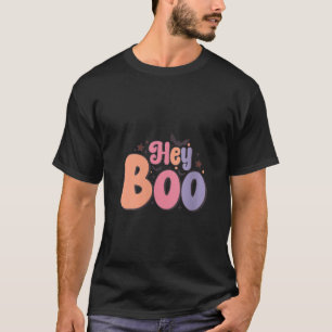Halloween Boo Pink Purple Orange Trick or Treat V T-Shirt