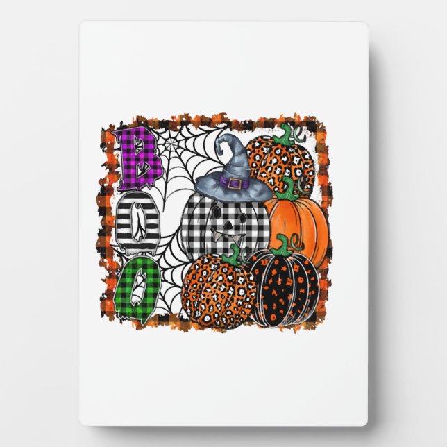 Halloween Boo          Plaque (Front)