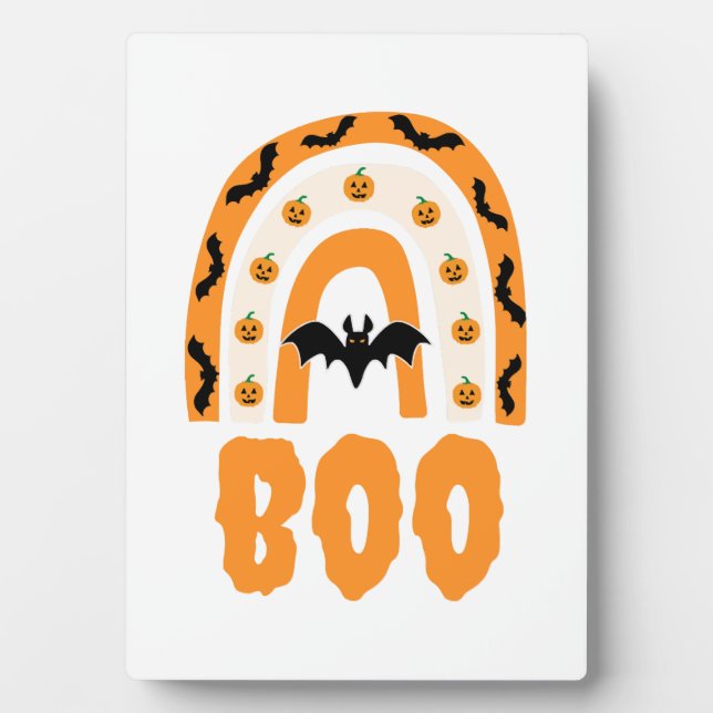 Halloween Boo                        Plaque (Front)