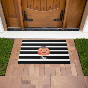 Halloween "Boo" Pumpkin Doormat