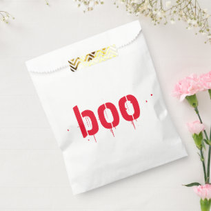 Halloween boo red bloody scary treats favour bags