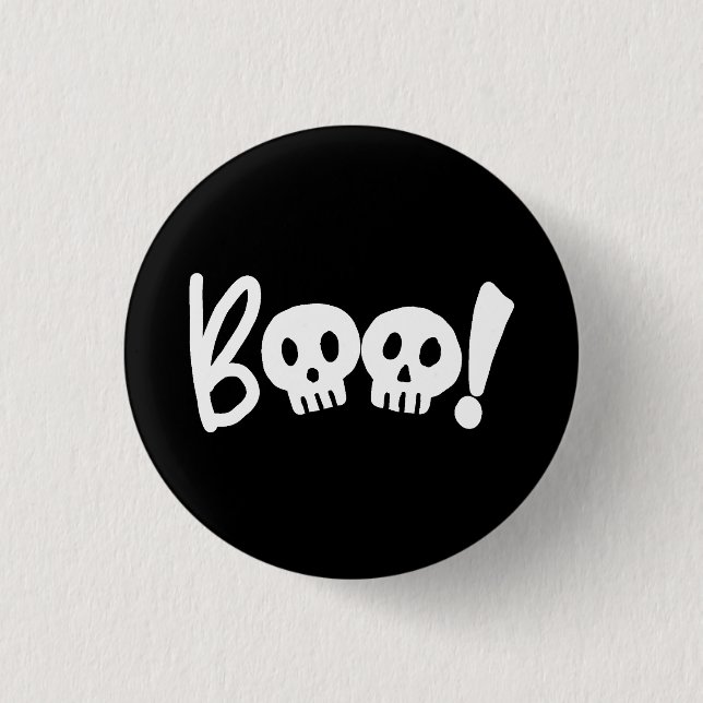 Halloween Boo Scary 3 Cm Round Badge (Front)
