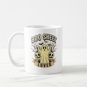 Halloween Boo Sheet Lover Ghost Moon Coffee Mug