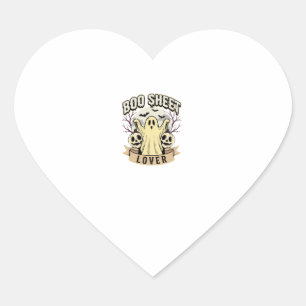 Halloween Boo Sheet Lover Ghost Moon Heart Sticker