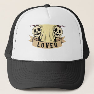 Halloween Boo Sheet Lover Ghost Moon Trucker Hat