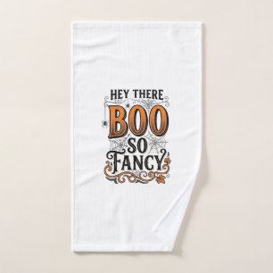 Halloween Boo Shirt Vintage Engraving Spooky Cute Hand Towel