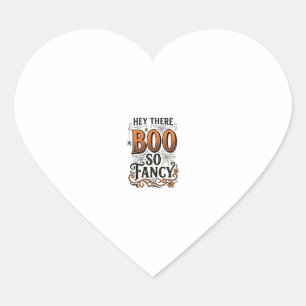 Halloween Boo Shirt Vintage Engraving Spooky Cute Heart Sticker