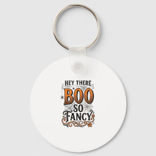 Halloween Boo Shirt Vintage Engraving Spooky Cute Key Ring
