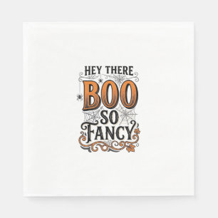Halloween Boo Shirt Vintage Engraving Spooky Cute  Napkin