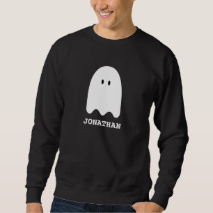 Halloween boo spooky Ghost Personalised Name Sweatshirt