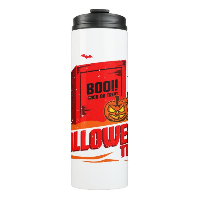 Halloween Boo                             Thermal Tumbler (Front)