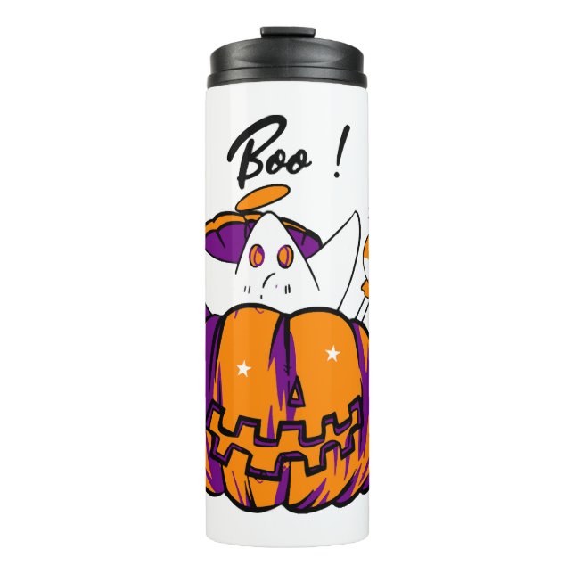 Halloween Boo                         Thermal Tumbler (Front)