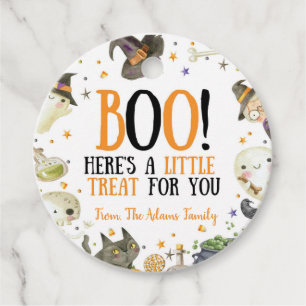 Halloween Boo Treat For You Favour Tag
