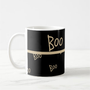Halloween boo typography coffee mug