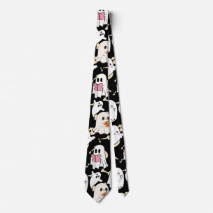 Halloween Boo with Bats HBB2501A.Black BG Tie