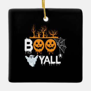 Halloween Boo Yell Halloween Birthday Ceramic Ornament