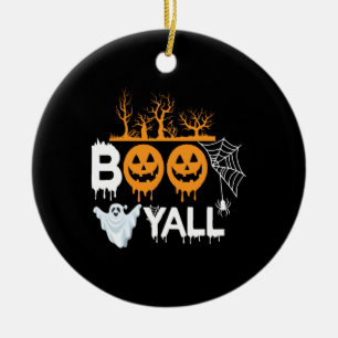 Halloween Boo Yell Halloween Birthday Ceramic Tree Decoration