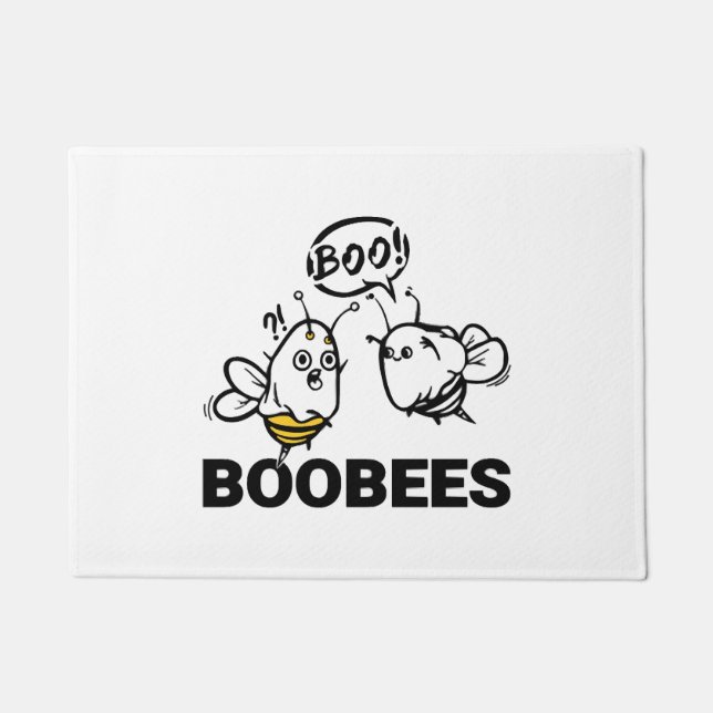 Halloween BooBees Doormat (Front)