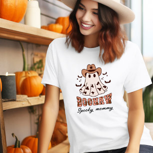 Halloween Boohaw Retro Groovy Western Ghost Spooky T-Shirt