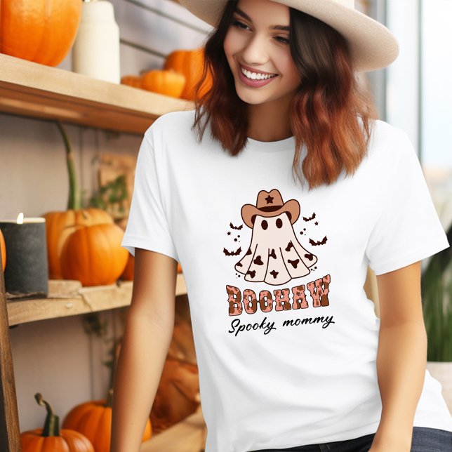Halloween Boohaw Retro Groovy Western Ghost Spooky T-Shirt (Halloween Boohaw Retro Groovy Western Ghost Spooky T-Shirt)